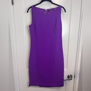 Tags still on never worn 💜Gorgeous purple Tahari sleeveless dress
